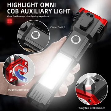 High-Power Rechargeable LED Flashlight: Versatile & Multifunctional for All Your Lighting Needs