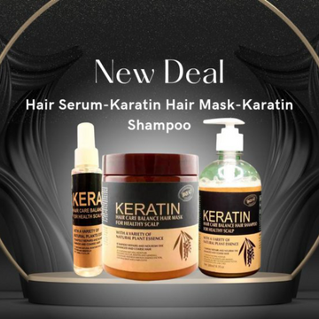 Pack Of 3 Items Keratin Hair Mask Keratin Shampoo Keratin Hair Spray