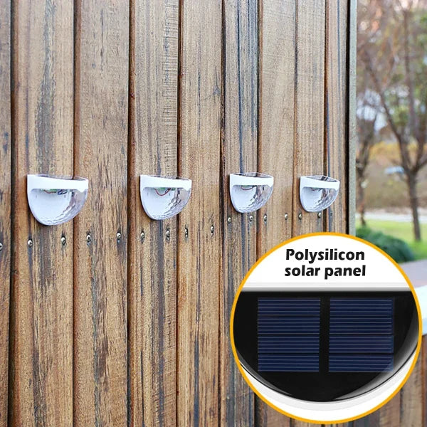 6 LED Solar Wall Light – Motion Sensor, Weatherproof, and Energy-Saving Outdoor Lighting